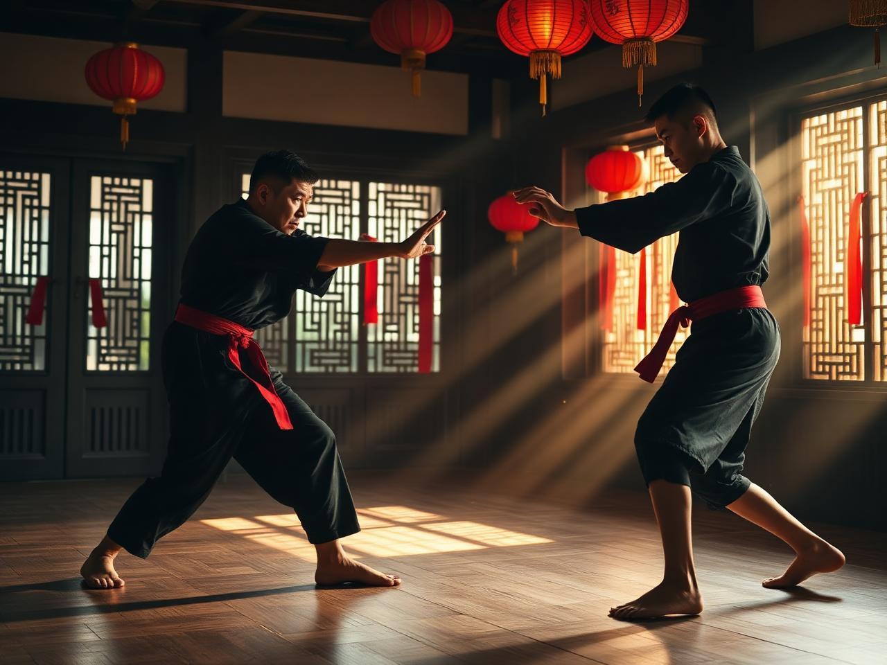 Kickboxing training